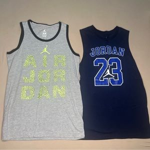 Two Michael Jordan Tank Tops